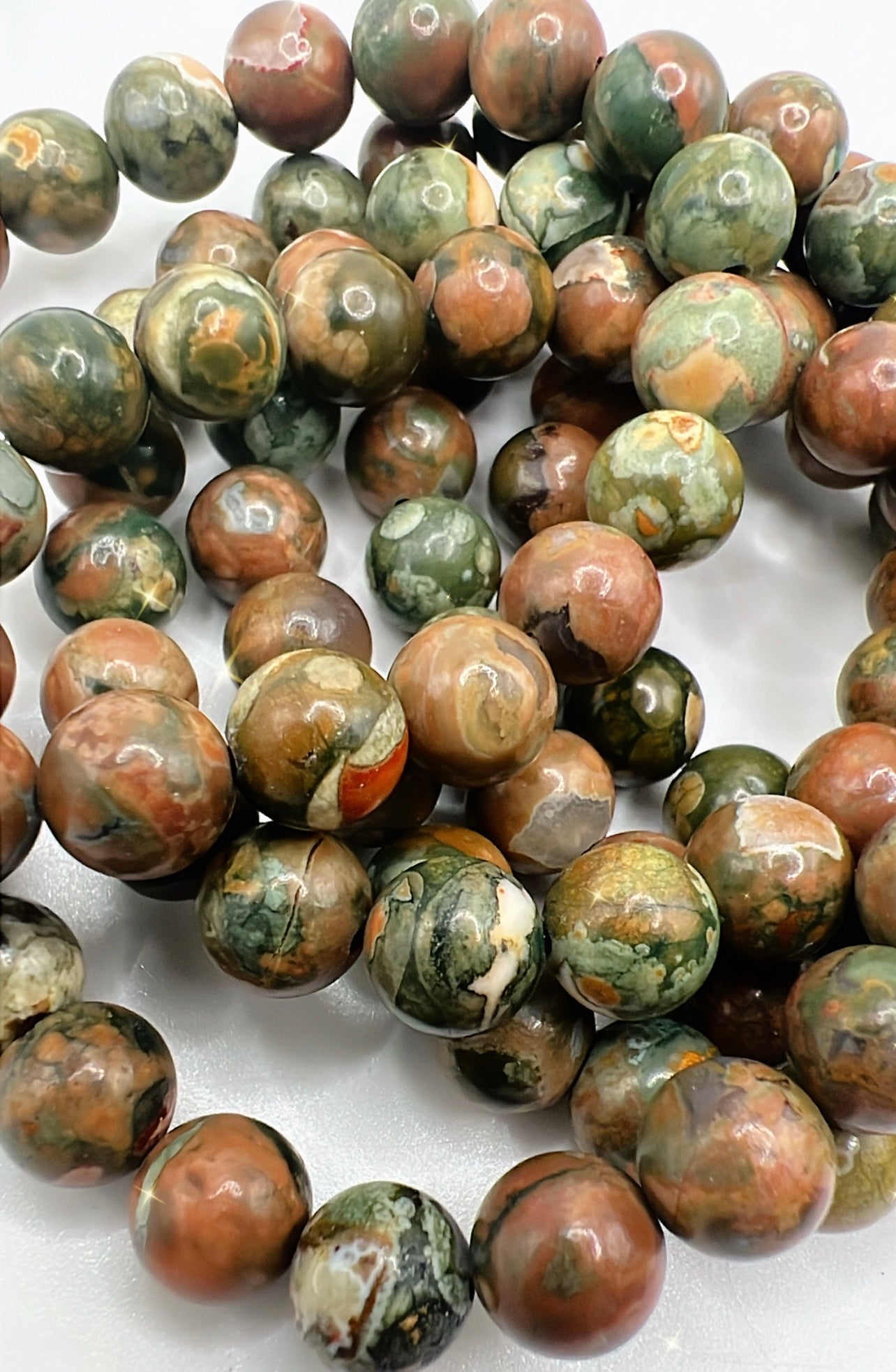 RAINFOREST JASPER BRACELET- self esteem, remove procrastination, manifest dreams