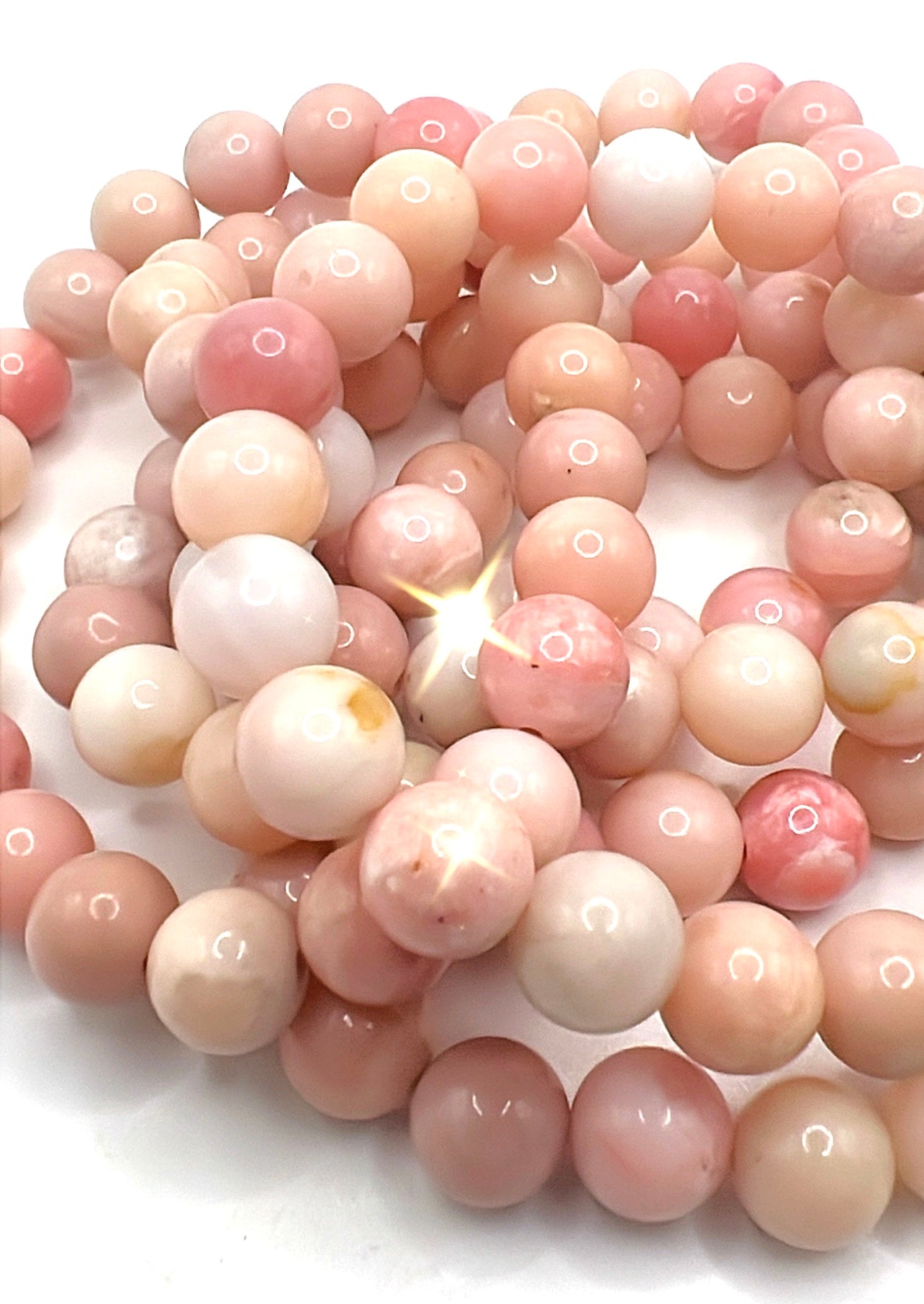 PINK OPAL BRACELET- peace, emotional healing, anxiety, spiritual awakening