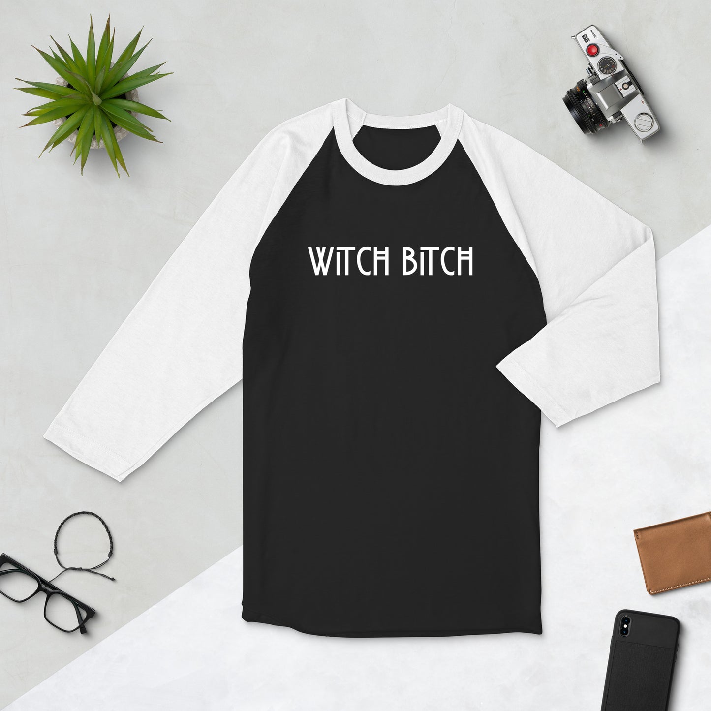 WITCH BITCH BASEBALL 3/4 SHIRT