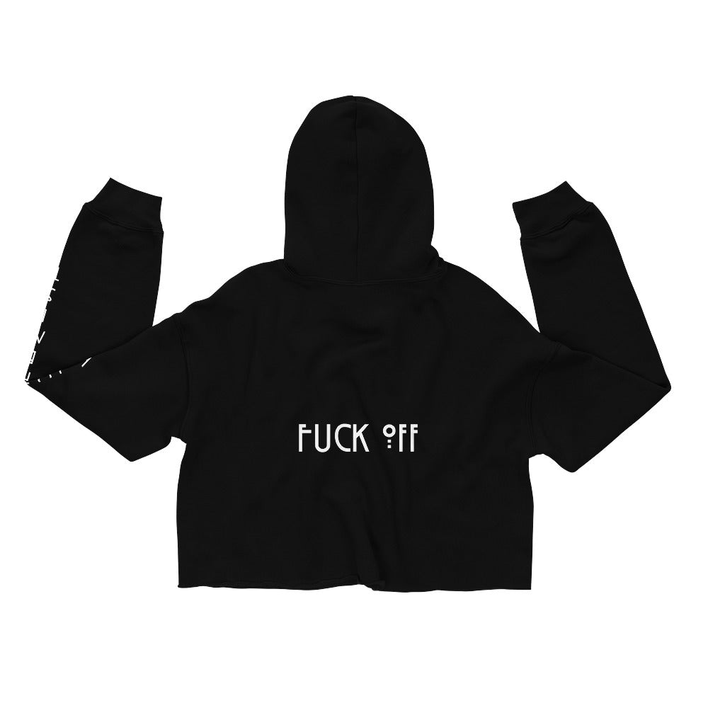 WITCH BITCH F*CK OFF CROP HOODIE