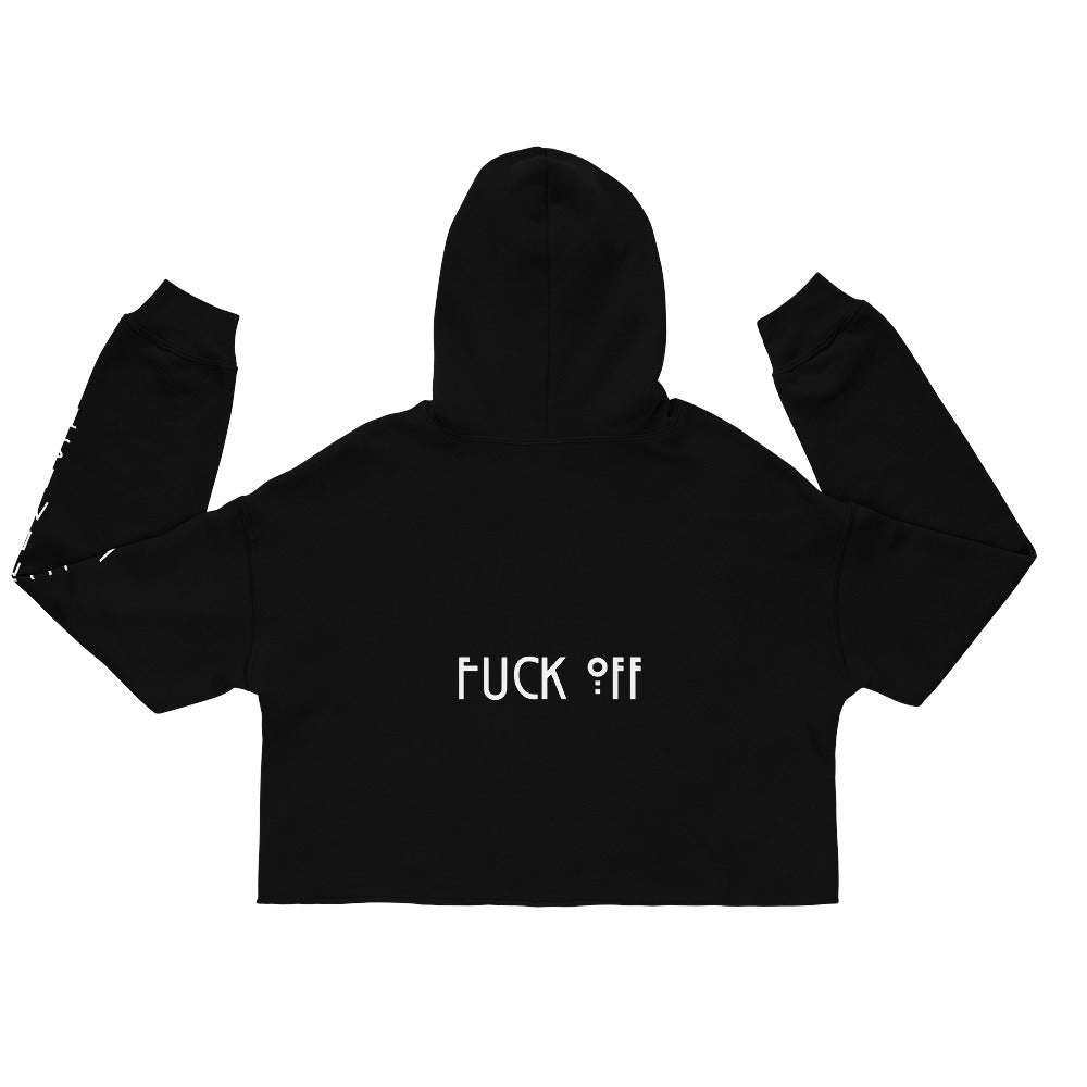 WITCH BITCH F*CK OFF CROP HOODIE