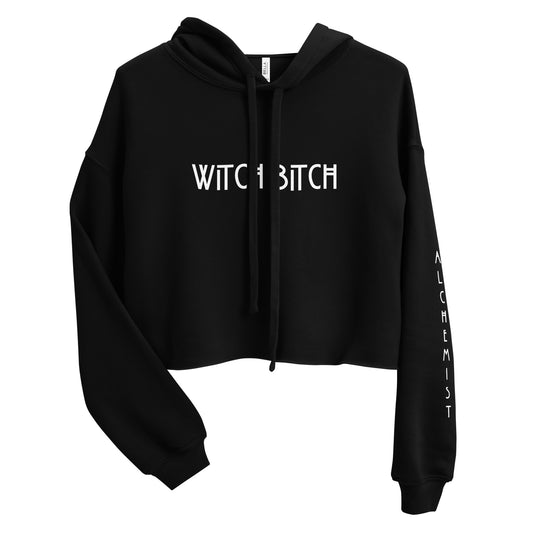 WITCH BITCH CROPPED HOODIE