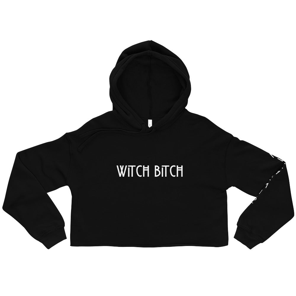 WITCH BITCH CROPPED HOODIE