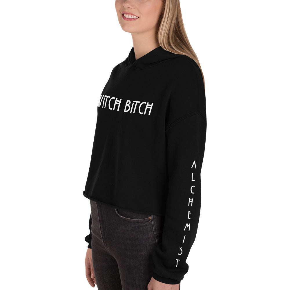 WITCH BITCH F*CK OFF CROP HOODIE