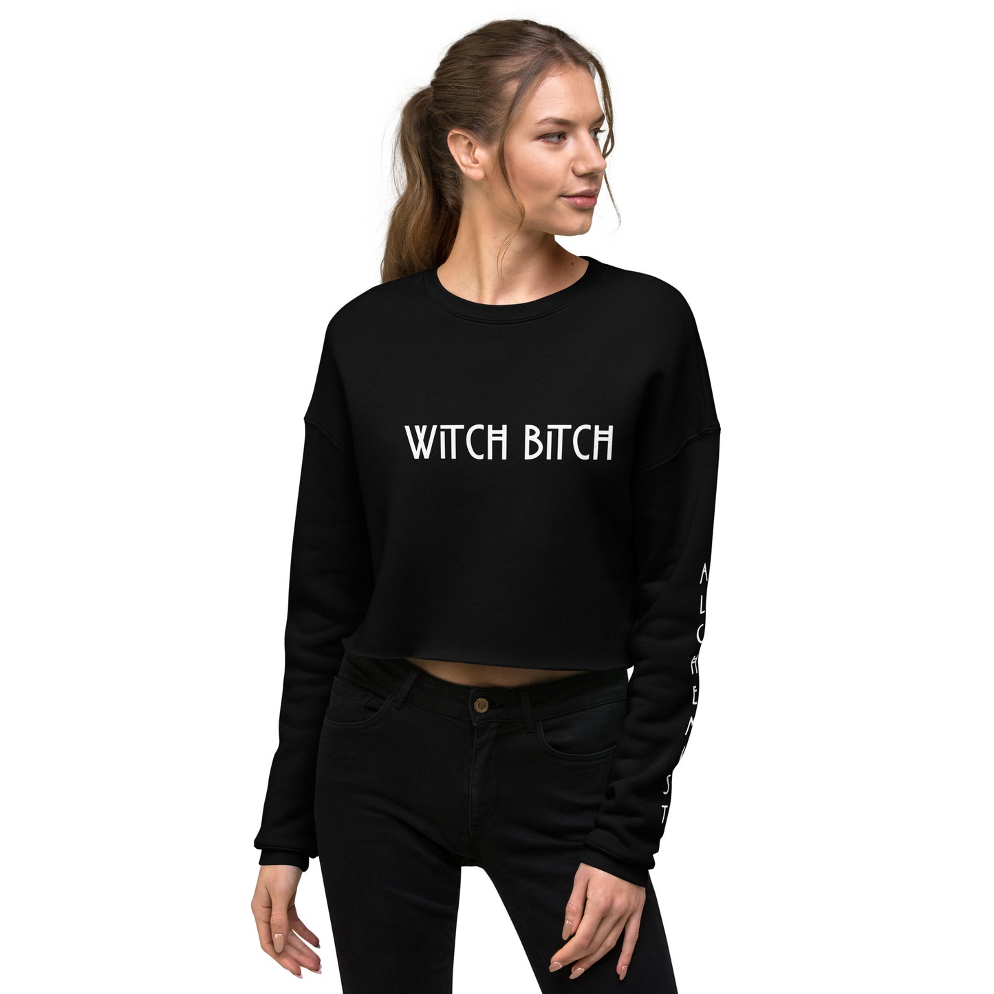 WITCH BITCH CROPPED SWEATSHIRT