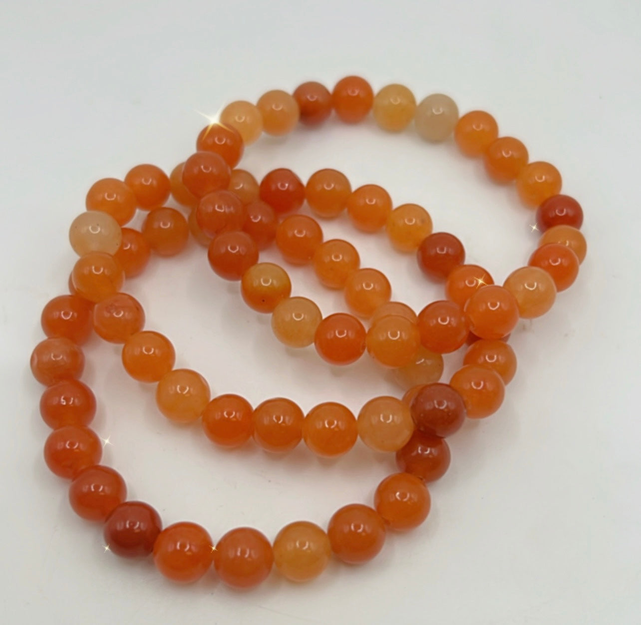 ORANGE CALCITE BRACELET- fertility, anti depression, removes fear