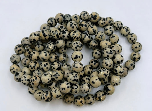 DALMATION JASPER BRACELET- relieves overthinking, anxiety & being overly critical
