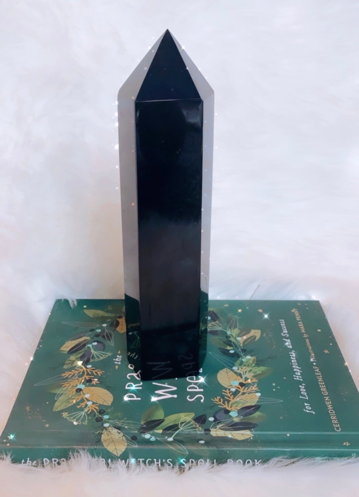 BLACK OBSIDIAN LARGE TOWER