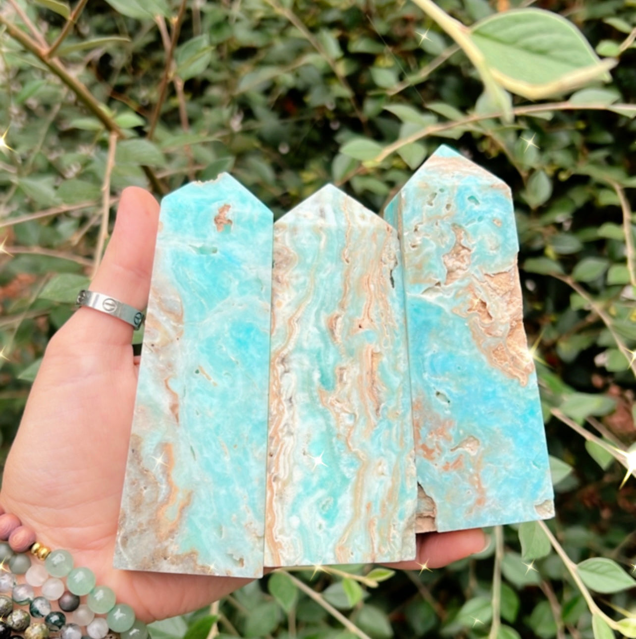 BLUE ARAGONITE POINT