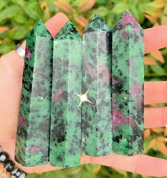 RUBY ZOISITE POINT