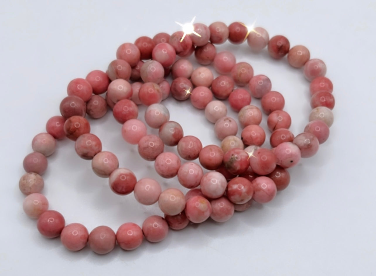 RHODONITE BRACELET- confidence, gratitude, inner path, it girl vibes