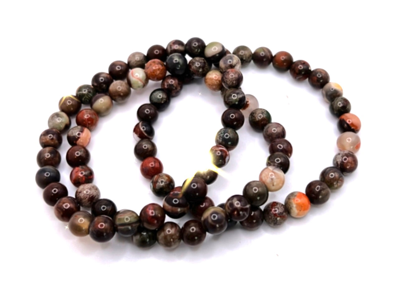 MONEY AGATE BRACELET- abundance, wealth, patience, healing anger & tension