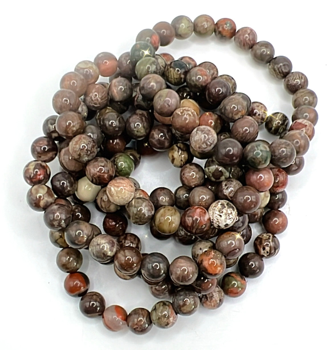 RAINFOREST JASPER BRACELET- self esteem, remove procrastination, manifest dreams