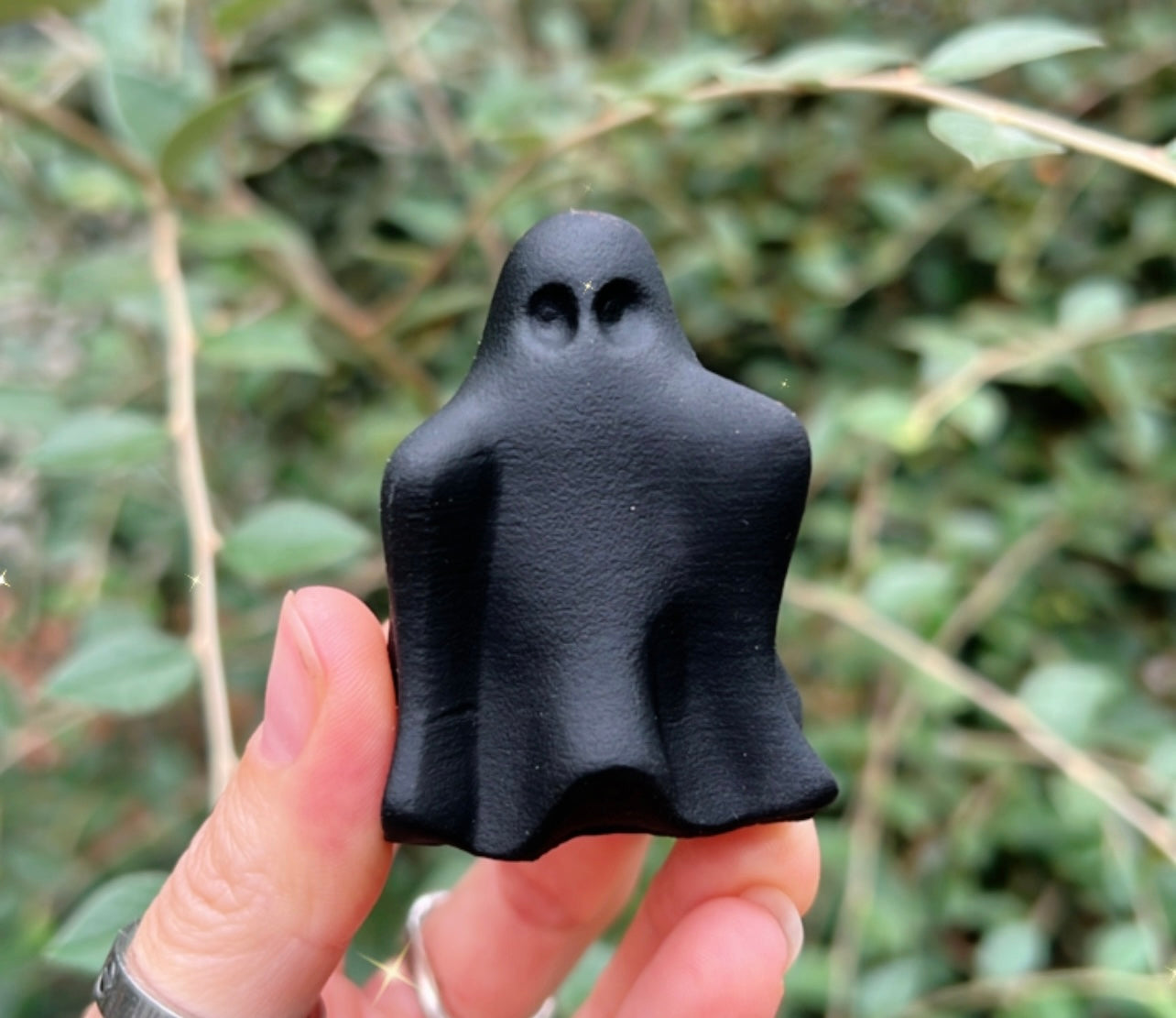 HALLOWEEN BLACK OBSIDIAN CARVINGS