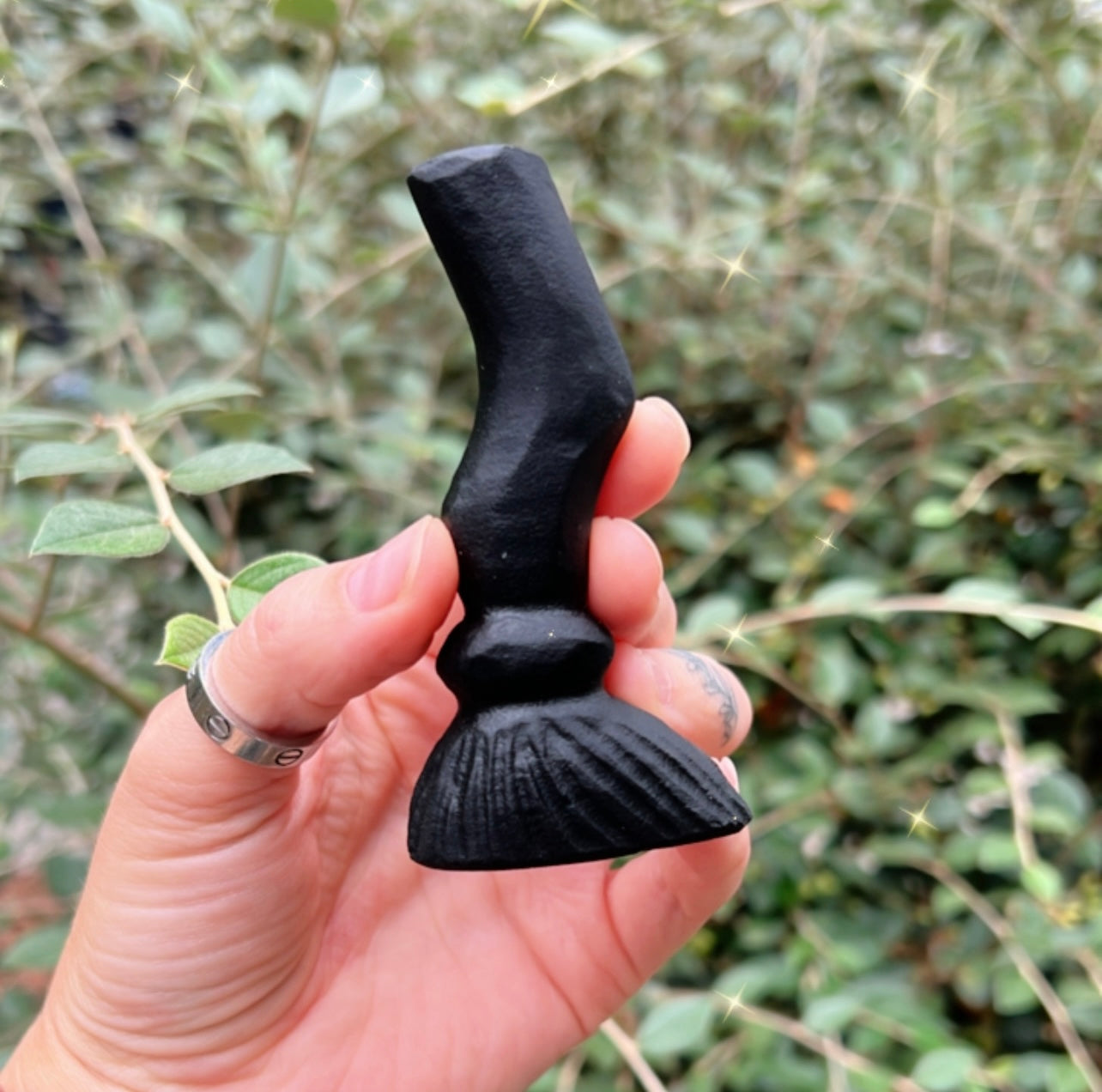 HALLOWEEN BLACK OBSIDIAN CARVINGS