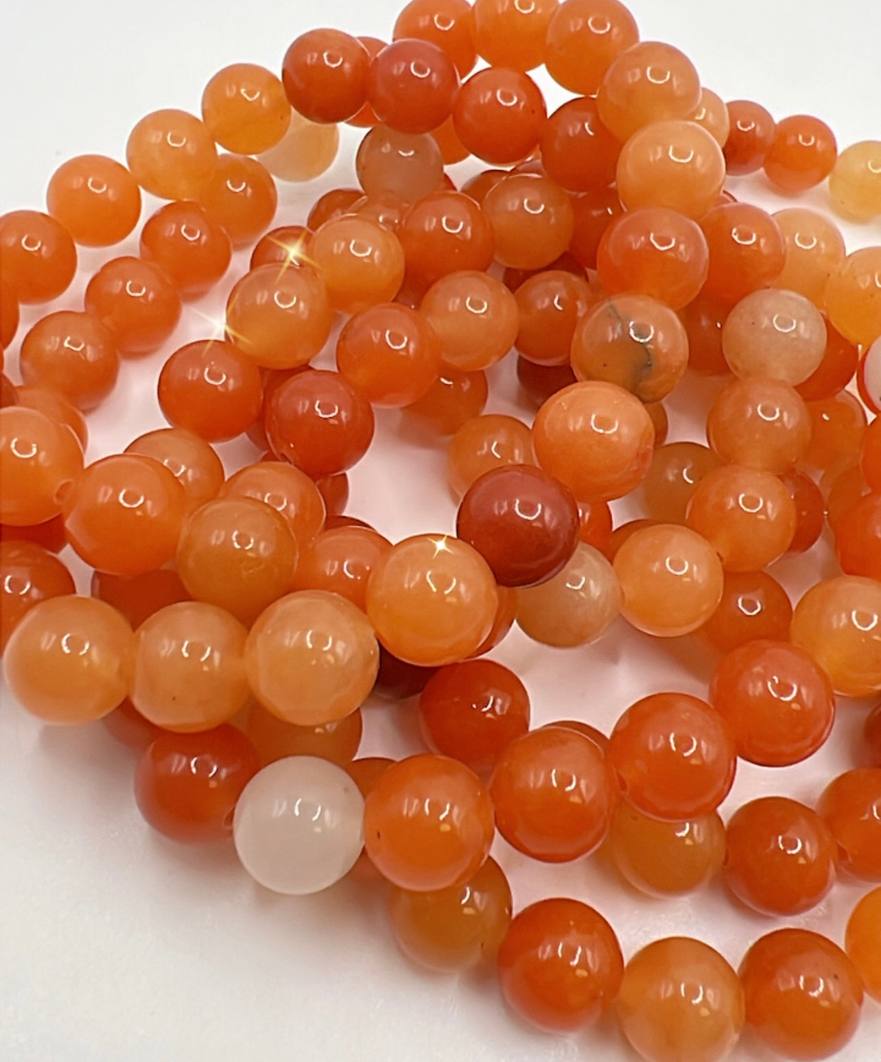 ORANGE CALCITE BRACELET- fertility, anti depression, removes fear