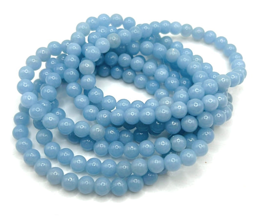 ANGELITE BRACELET- weight release, brings serenity, anger/anxiety/headache relief