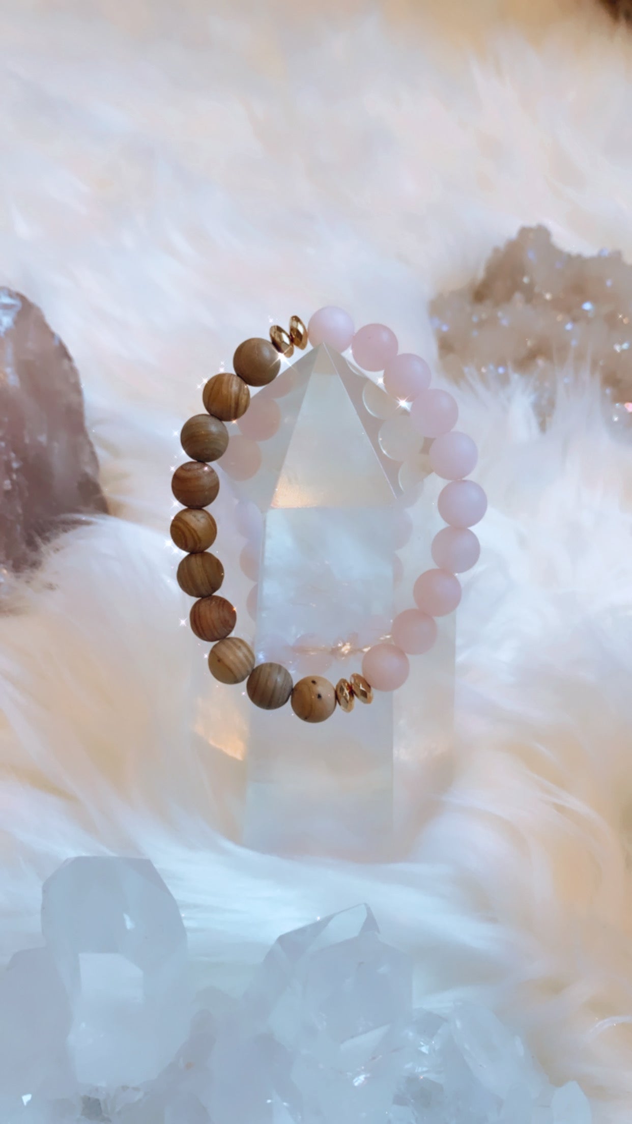 ROSE QUARTZ BRACELET- love, empathy, self love, harmony