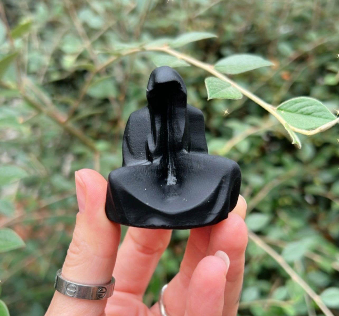 HALLOWEEN BLACK OBSIDIAN CARVINGS