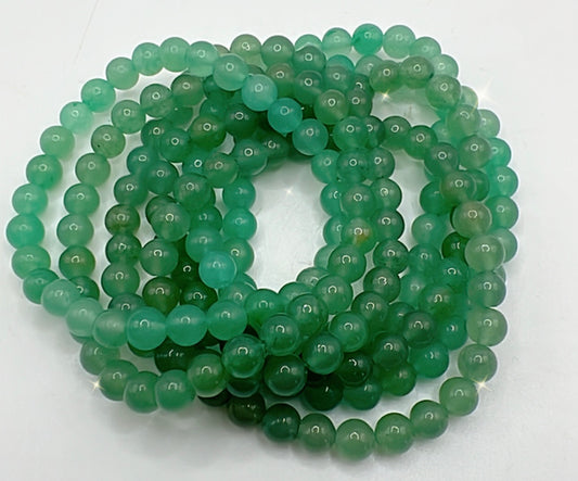GREEN AVENTURINE BRACELET- Career Success, luck, Independence, Prosperity, soothers anger/irritability