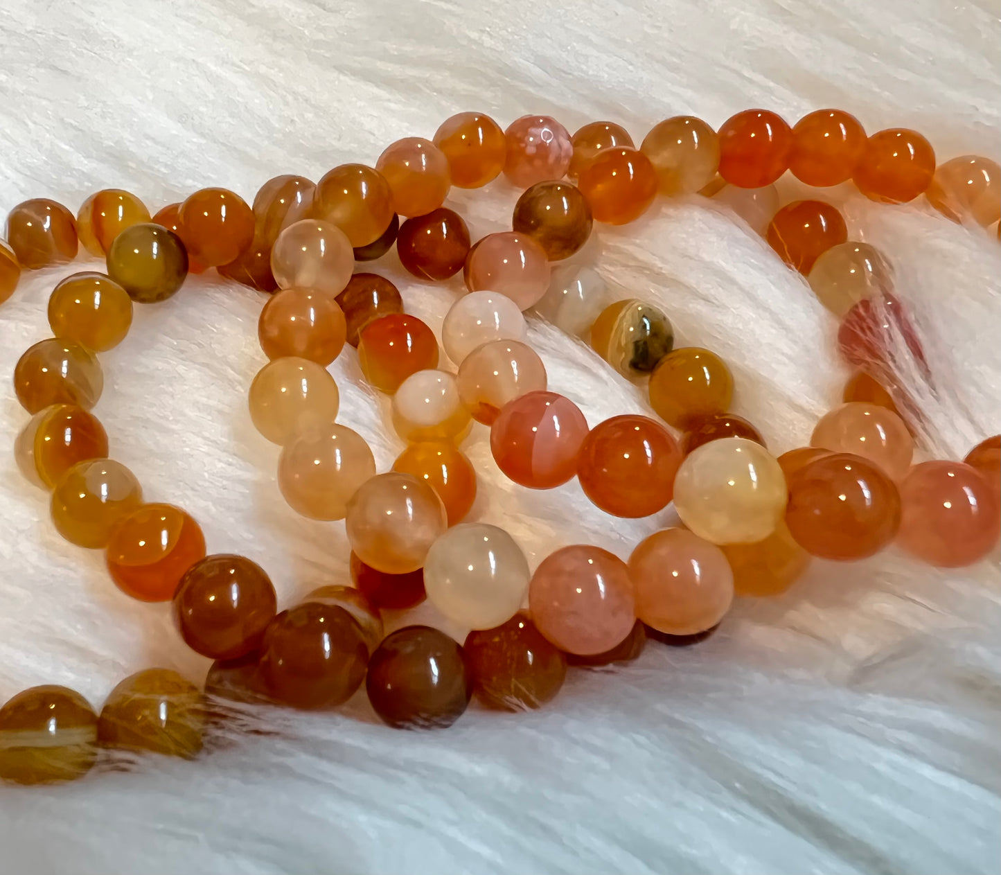 CARNELIAN BRACELET- ambition, energy, attraction, action