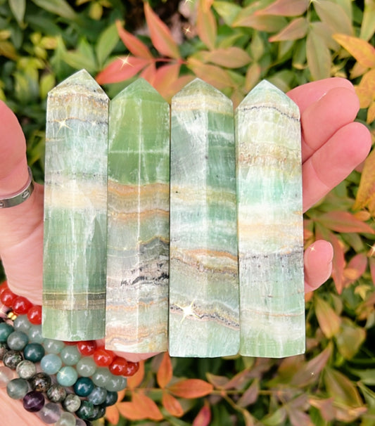 GREEN CALCITE POINT