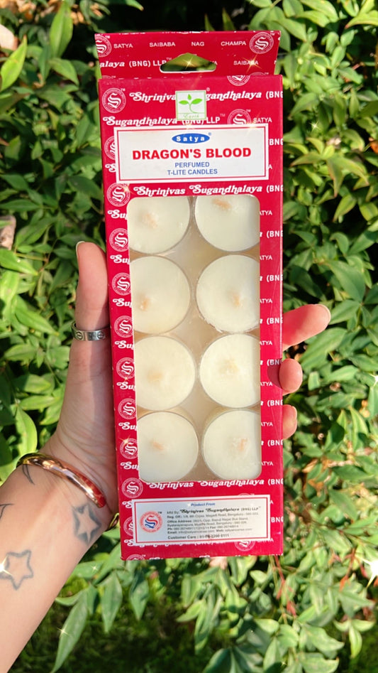 DRAGONS BLOOD TEA LIGHT CANDLE